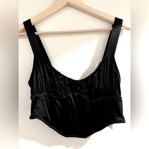 ZARA Women’s satin corset top